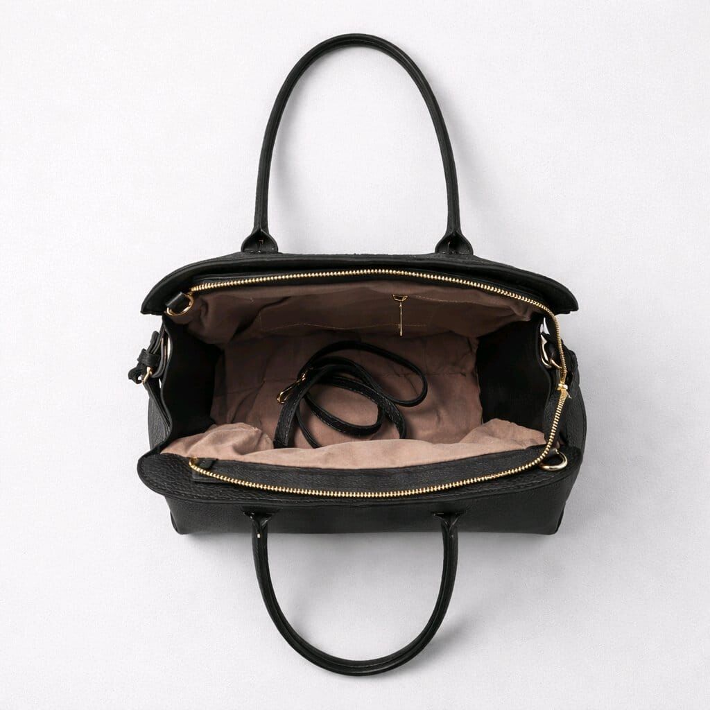 SİYAH HAKİKİ SÜET DERİ EL VE KOL ÇANTASI