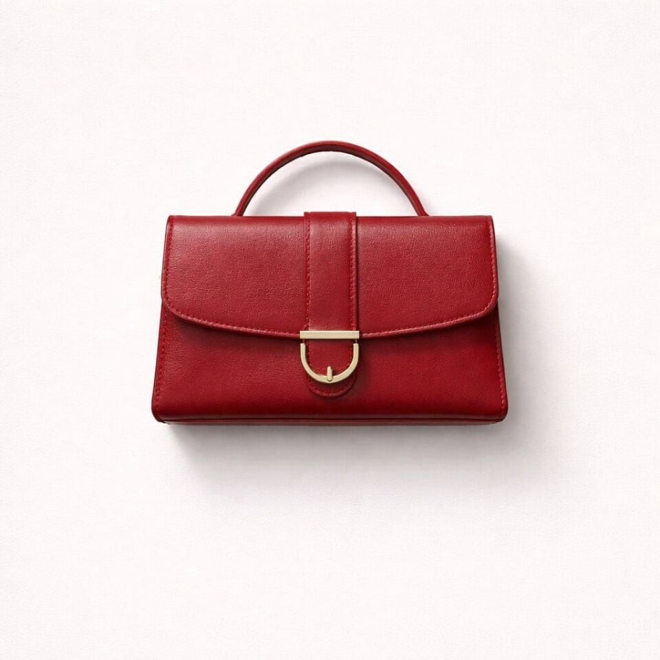 KIRMIZI KÜÇÜK GOLD TOKALI ASKILI CÜZDAN