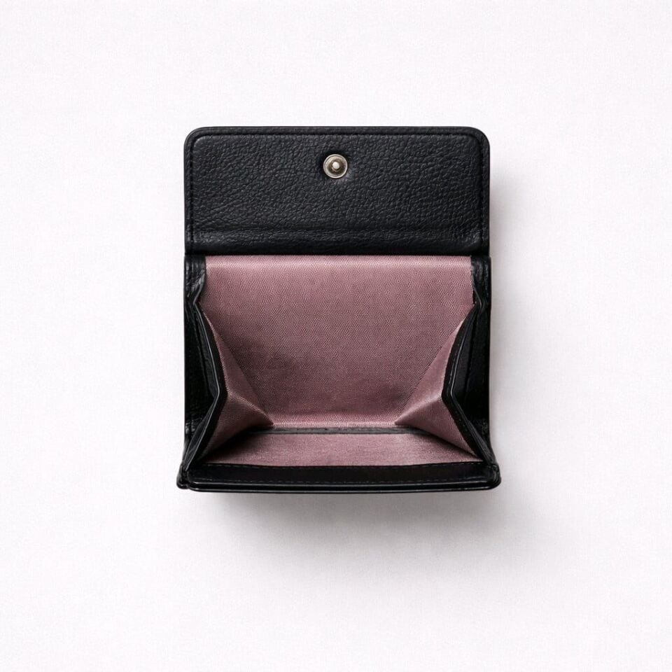 SİYAH ÇITÇIT MEKANİZMALI KÜÇÜK CÜZDAN