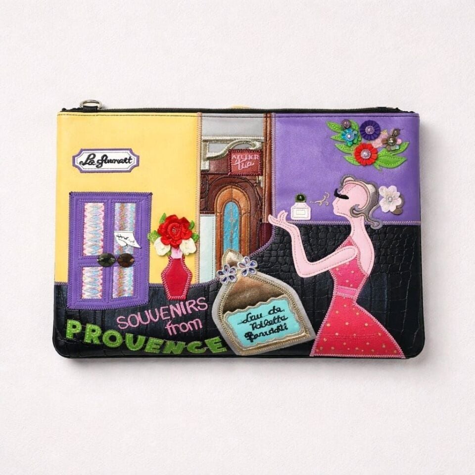 ÇOK RENKLİ  DESENLİ EL KOL OMUZ ÇANTASI