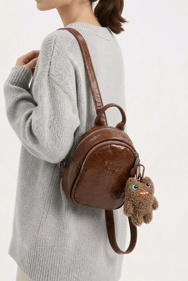 FUGLER PELUŞ CHARMLI MİNİ SIRT ÇANTASI