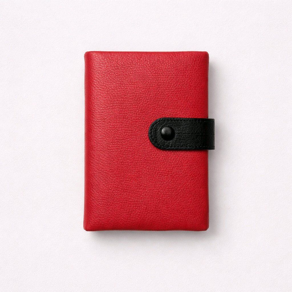 ÇOK RENKLİ ÇITÇITLI KÜÇÜK KIRMIZI CÜZDAN