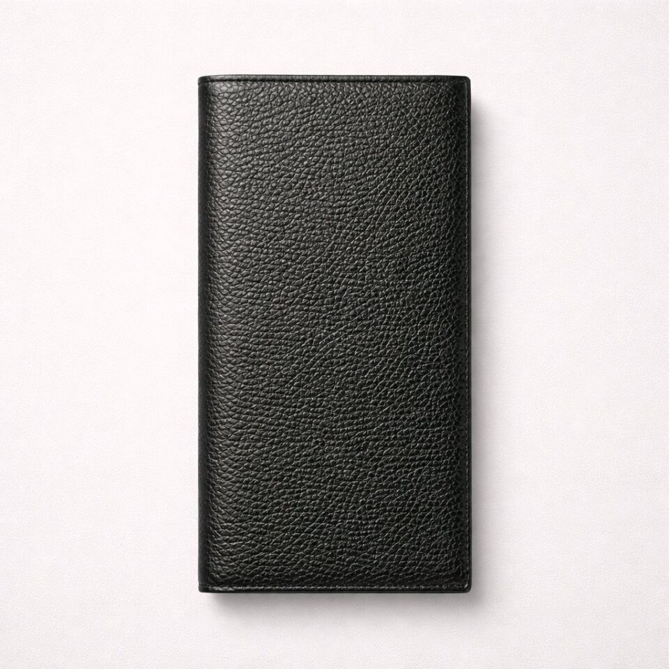 BÜYÜK MIKNATISLI KAPAMALI SİYAH CÜZDAN