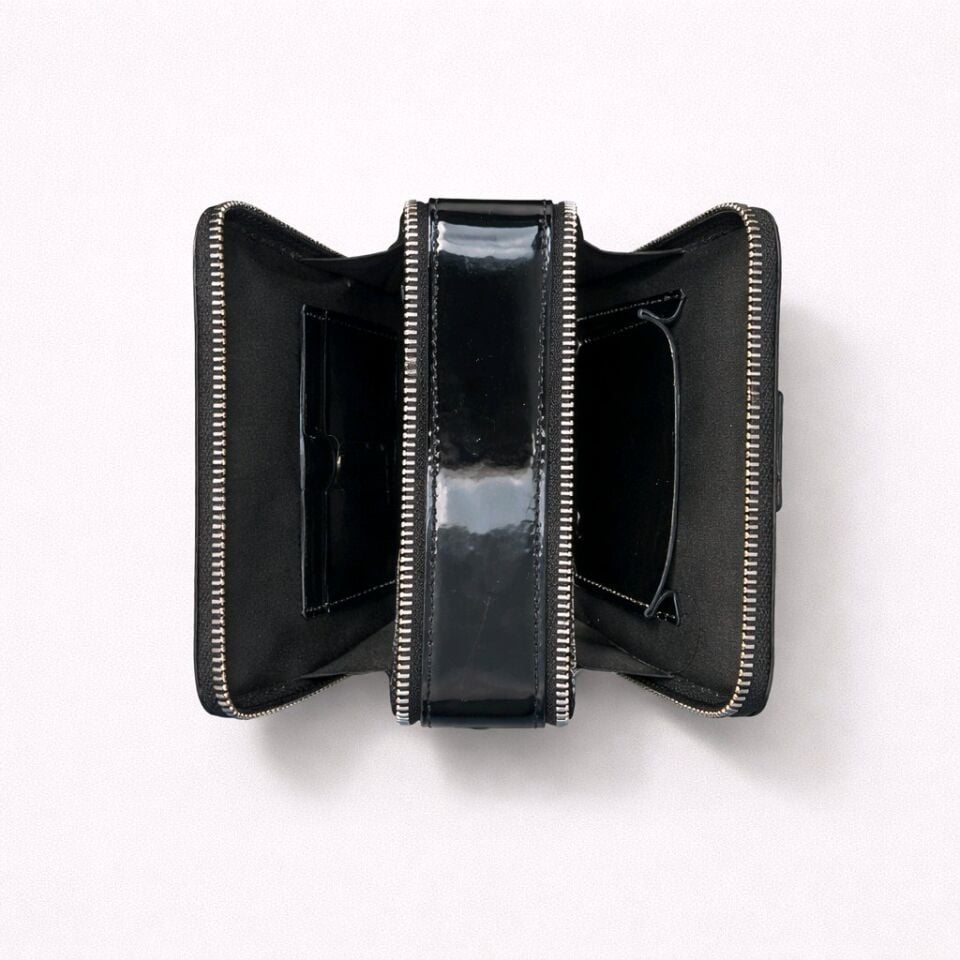 SİYAH RUGAN BAKLAVA DESENLİ KÜÇÜK ÇANTA