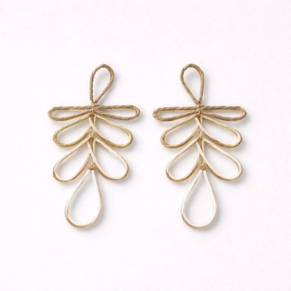 BOHEM YAPRAK TARZINDA UZUN KÜPE