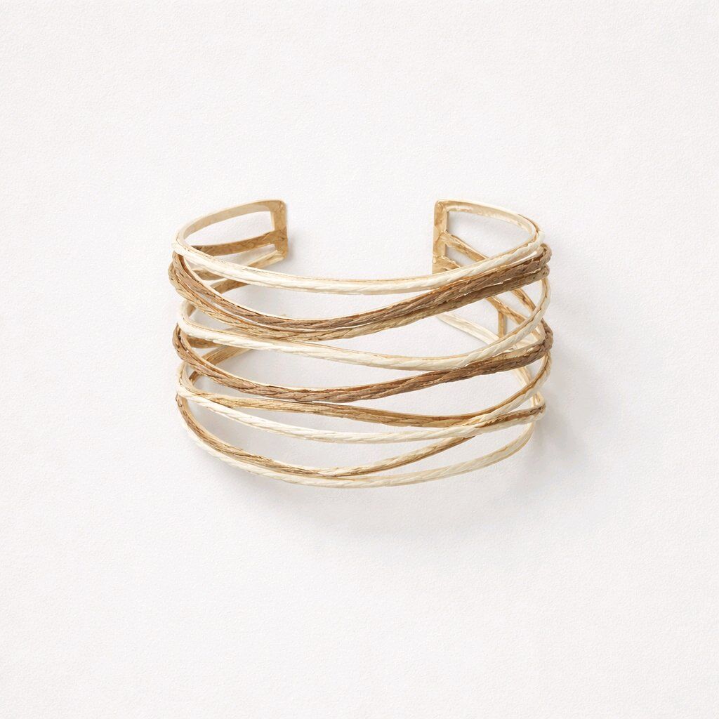 İÇ İÇE GEÇMİŞ DAİRESEL HASIR BOHEM BİLEKLİK