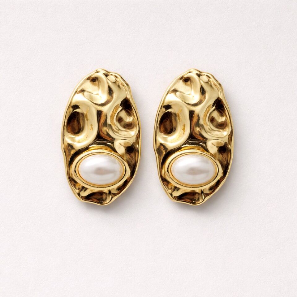 VİNTAGE BAROK İNCİLİ BÜYÜK KÜPE