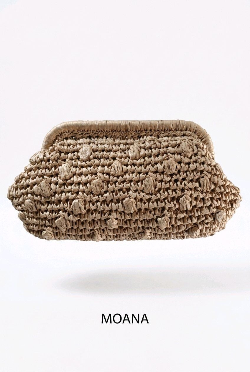 CAMELRENGİ  ORTA BOY HASIR CLUTCH