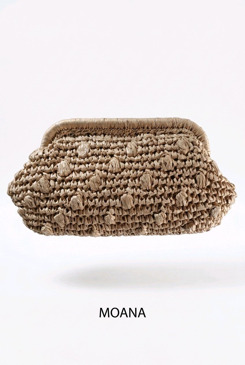CAMELRENGİ  ORTA BOY HASIR CLUTCH